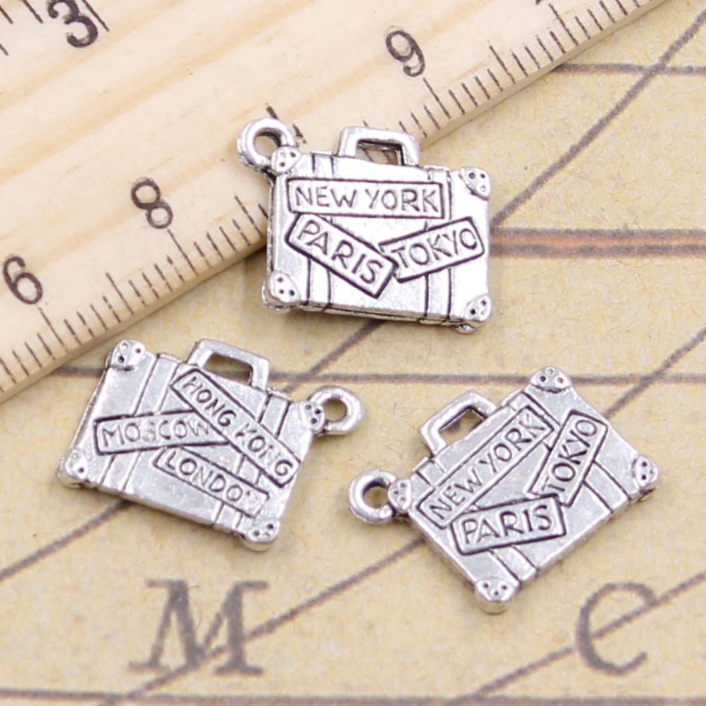 Jewelry Making Tokyo - 10pcs Charms Travel Bags New York