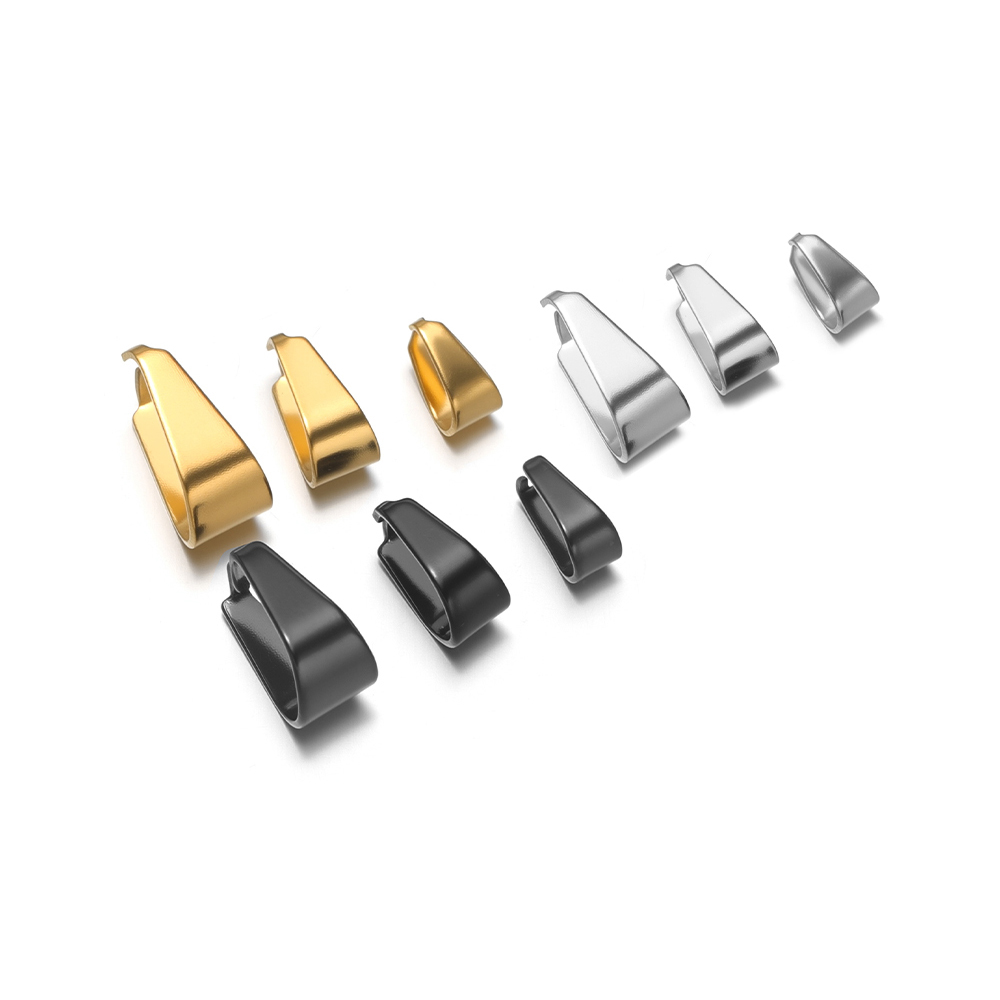 Jewelry Making Earrings - 50pcs Stainless Steel Black/Gold Color Pinch