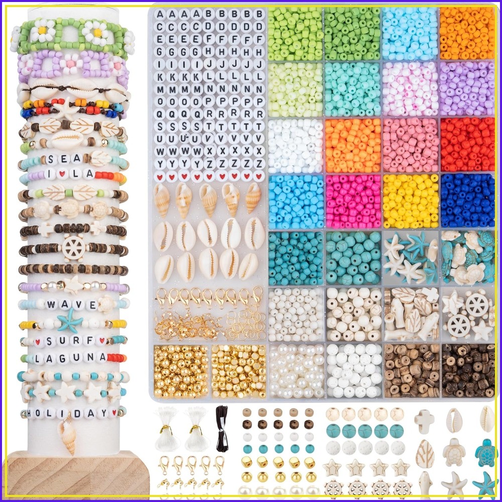 Jewelry Making Online - 6000pcs 4mm Glass Beads for Bracelet
