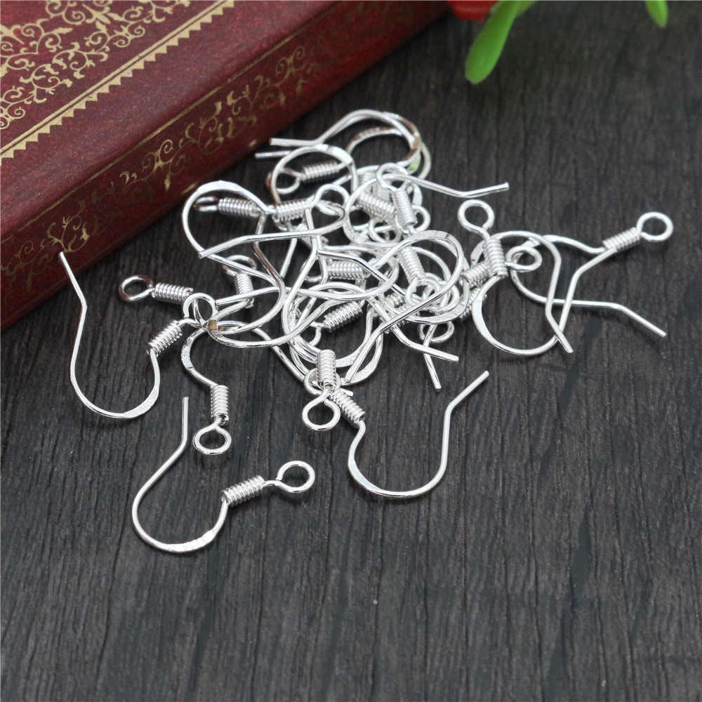 Jewelry Making Earrings - 50pcs 16mm 925 Sterling Silver Plated