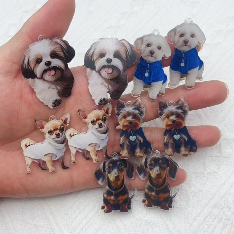Jewelry Making Earrings - 10 pieces of resin cartoon small