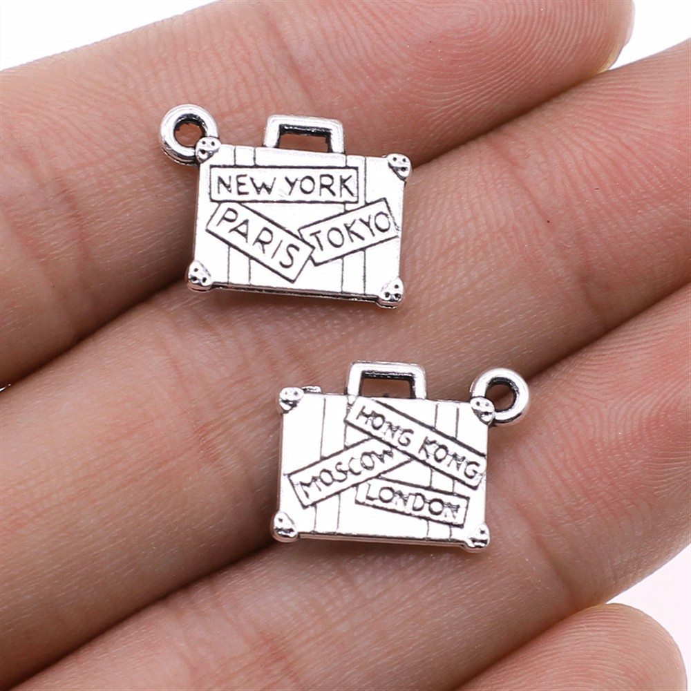 10Pcs/Lot13*17mm Metal Suitcas – Jewelry Making Tokyo Bewertung und Preis