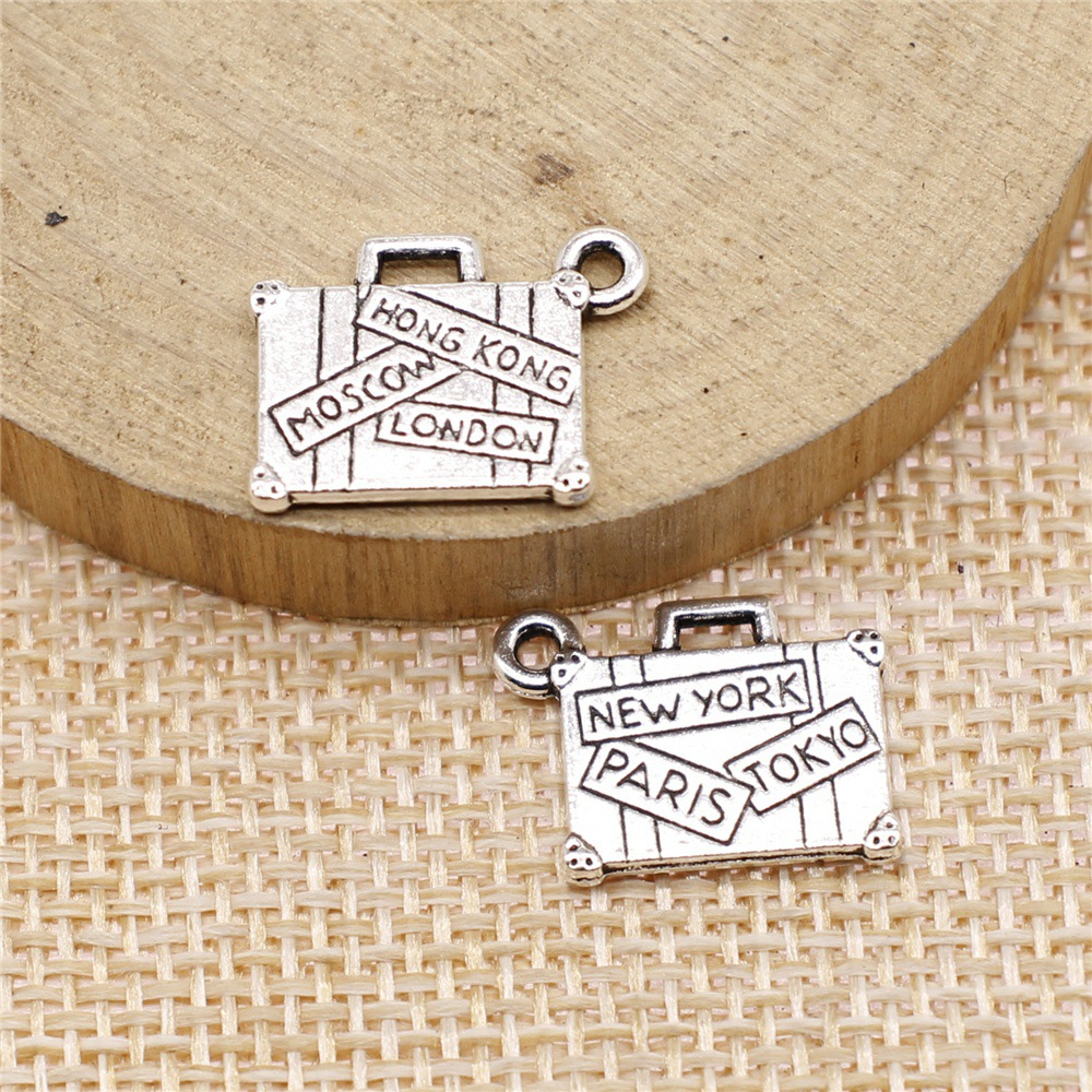 10Pcs/Lot13*17mm Metal Suitcas – Jewelry Making Tokyo Bewertung und Preis