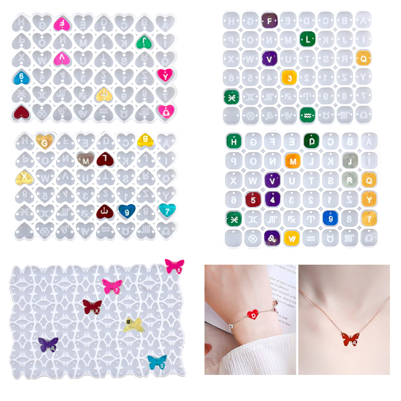 Square Heart Letter Number Sil – Jewelry Making Using Beads Bewertung und Preis
