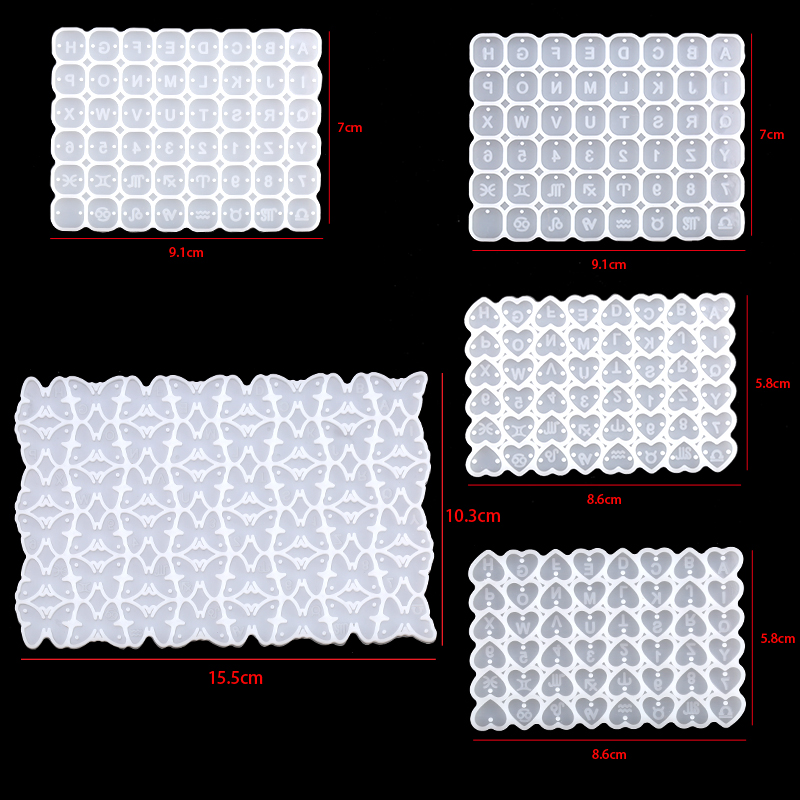 Square Heart Letter Number Sil – Jewelry Making Using Beads Bewertung und Preis