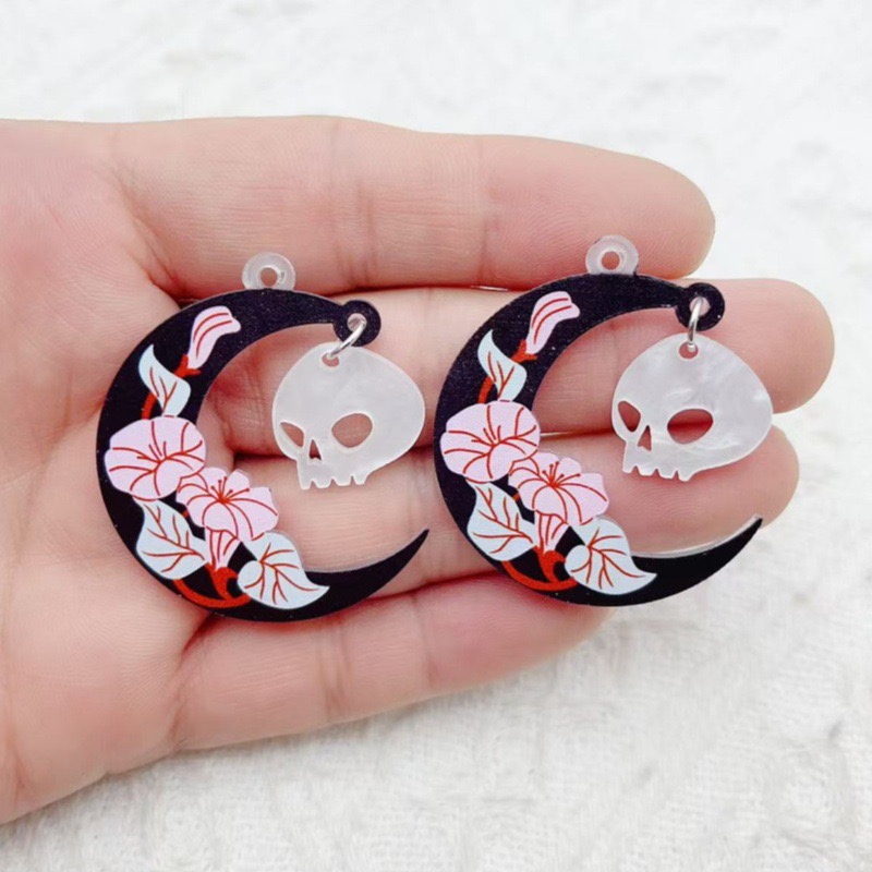 10pcs Halloween Acrylic Ghost  – Jewelry Making Earrings Bewertung und Preis