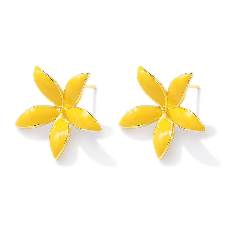 18K Gold Color Brass Flower St – Jewelry Making Earrings Bewertung und Preis