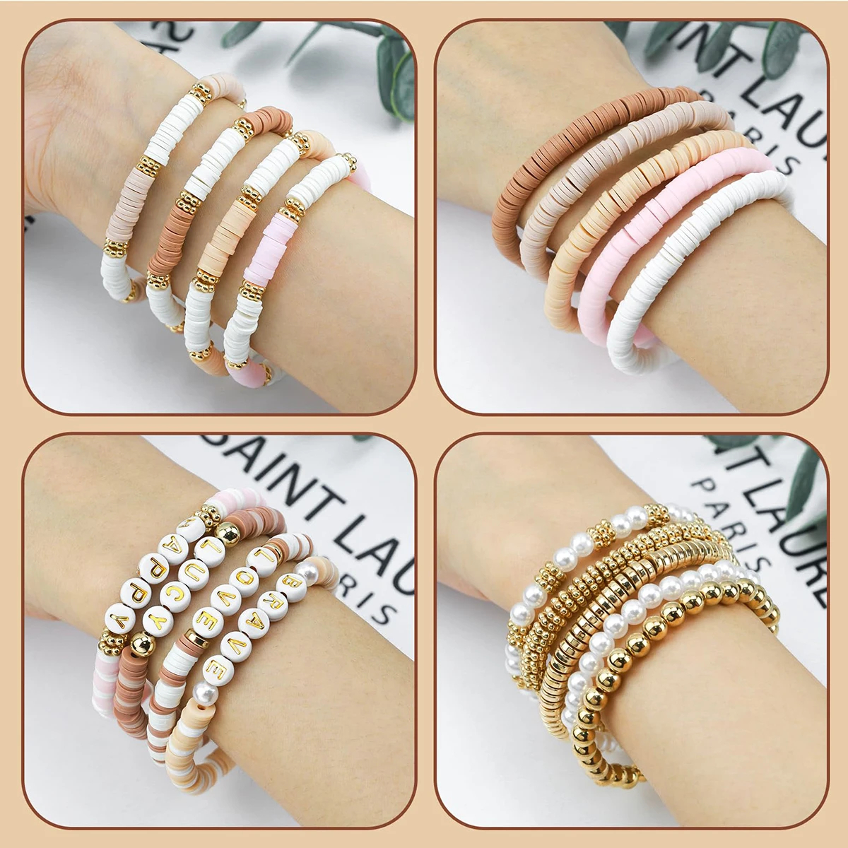 1970pcs light pink clay bead s – Jewelry Making Online Bewertung und Preis