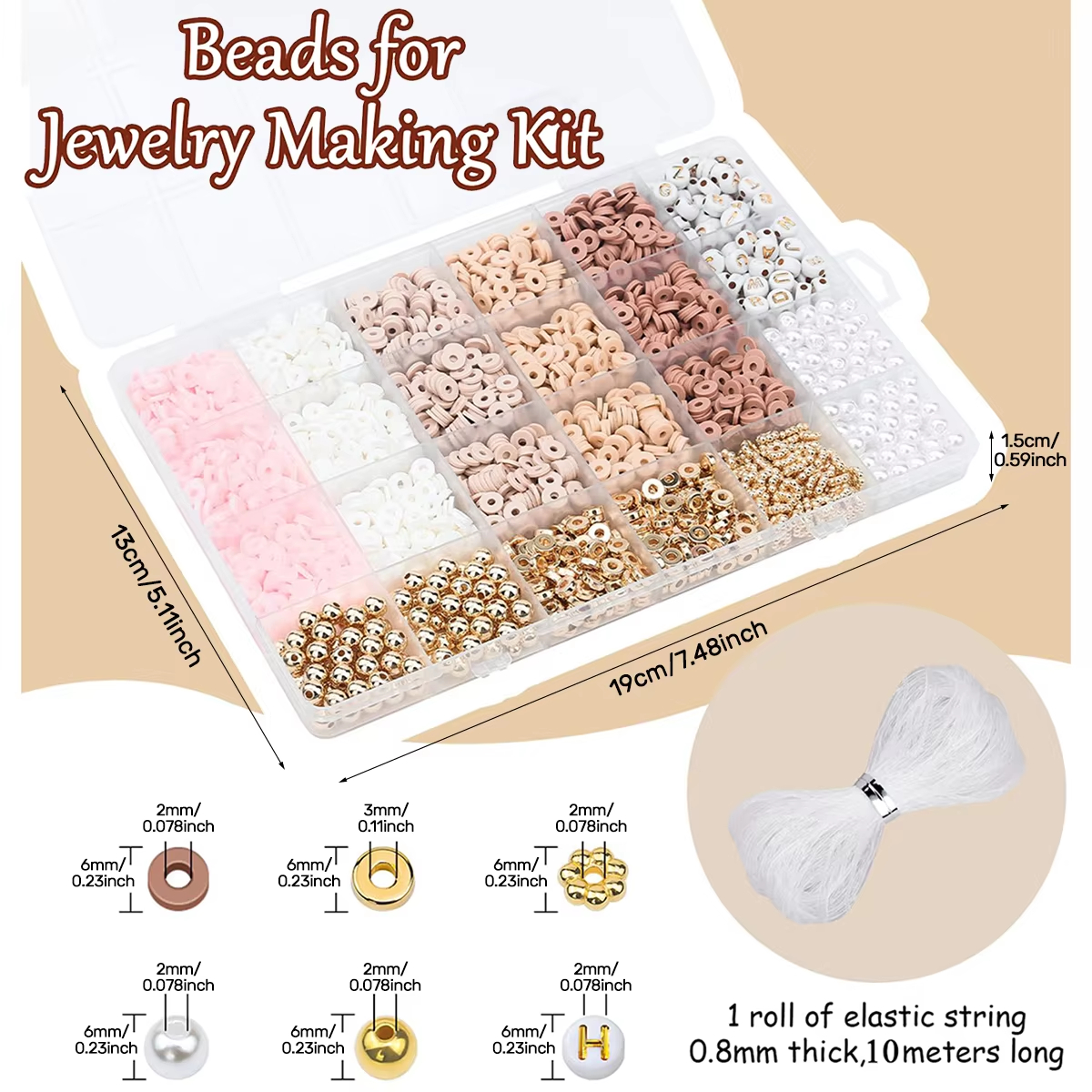 1970pcs light pink clay bead s – Jewelry Making Online Bewertung und Preis