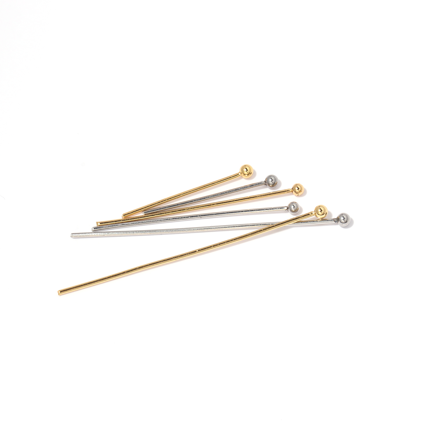 50pc Stainless Steel Metal Cha – Eyepin Ball End Bewertung und Preis