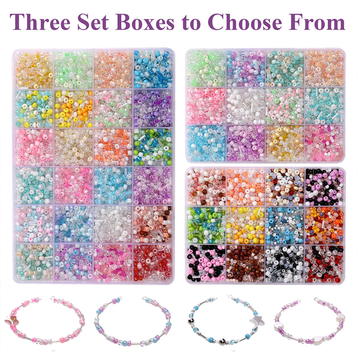 24 Grid Mixed Size Glass Seed  – Jewelry Making Online Bewertung und Preis
