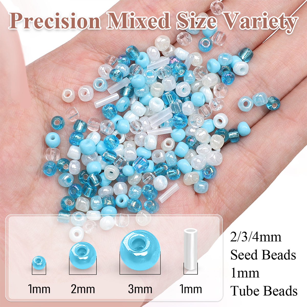 24 Grid Mixed Size Glass Seed  – Jewelry Making Online Bewertung und Preis