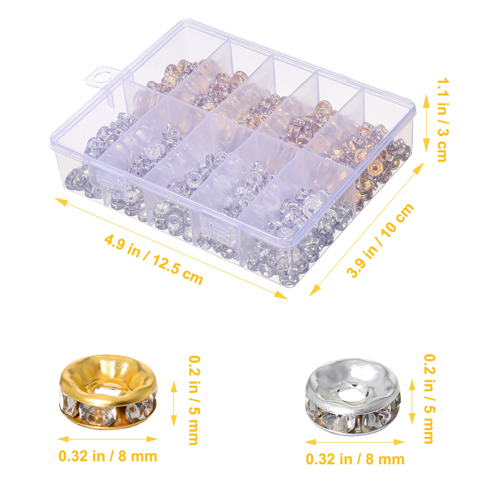 600Pcs Bead Spacers for Jewelr – Jewelry Making Using Beads Bewertung und Preis
