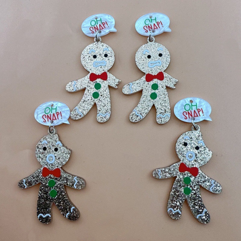 10pcs Cute Christmas Gingerbre – Jewelry Making Earrings Bewertung und Preis