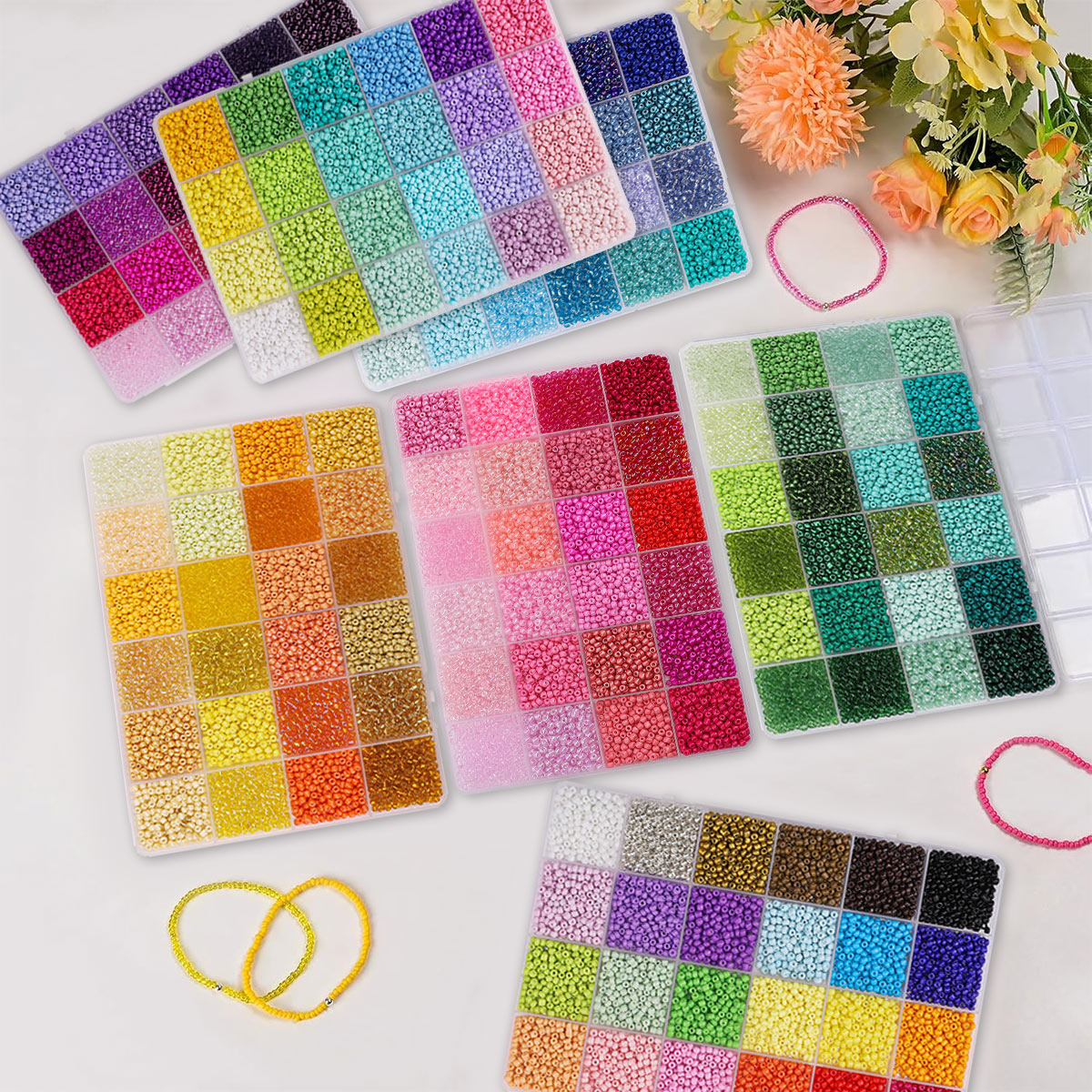 5200pcs 3mm Glass Seed Beads K – Jewelry Making Online Bewertung und Preis
