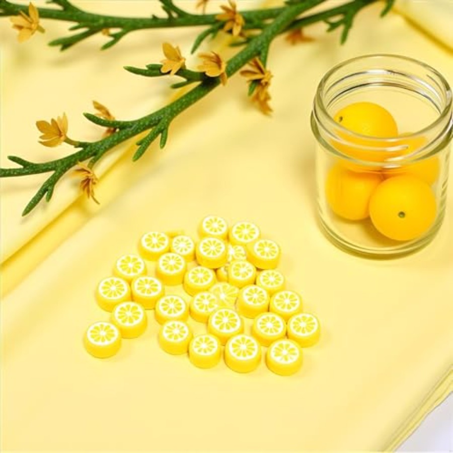 200Pcs Yellow Lemon Polymer Cl – Jewelry Making Earrings Bewertung und Preis