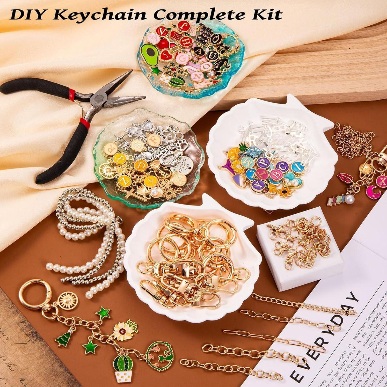 325 Pieces Bag Charm Keychain  – Jewelry Making Party For Adults Bewertung und Preis