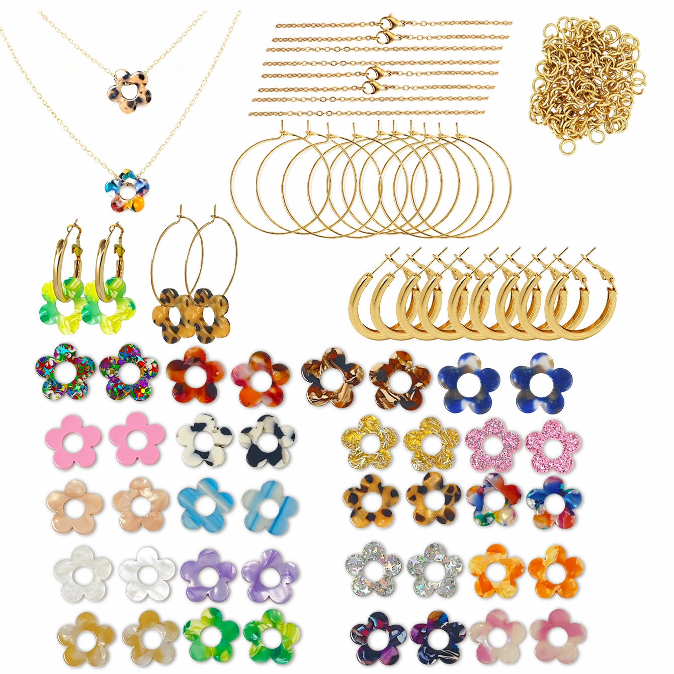 Cute Colorful Sequin Acrylic F – Jewelry Making Online Bewertung und Preis