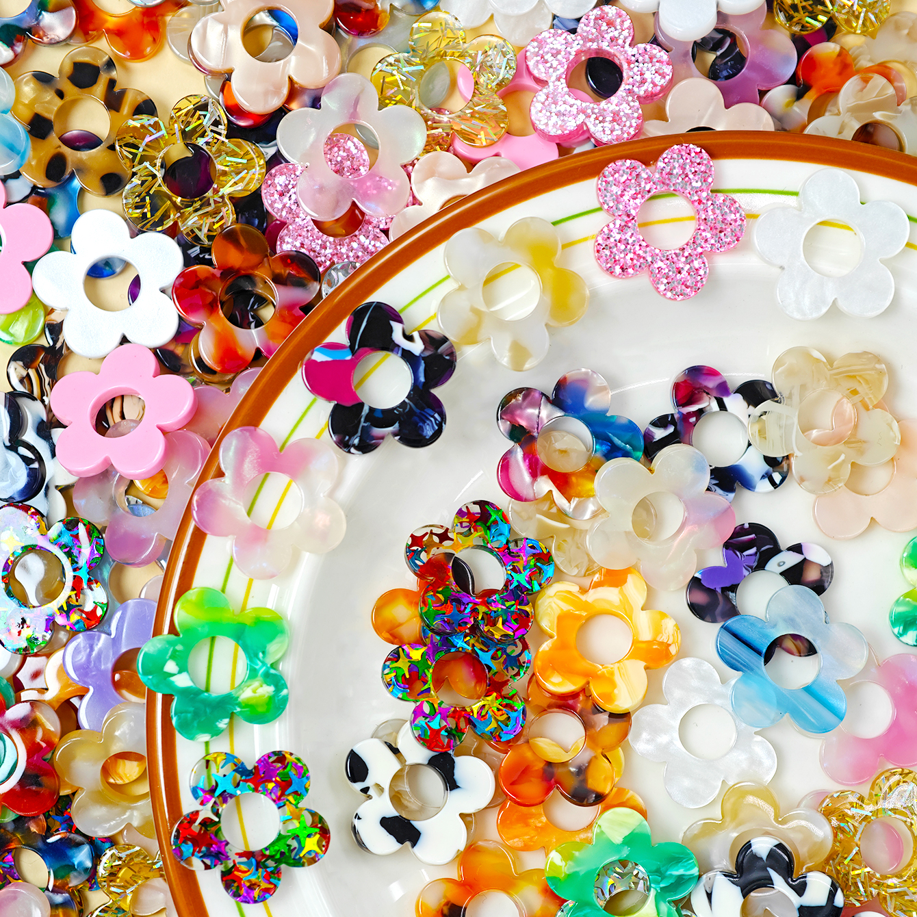 Cute Colorful Sequin Acrylic F – Jewelry Making Online Bewertung und Preis