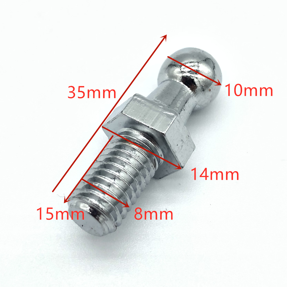 4Pcs 10mm M8/M6 Universal Car  – Eyepin Ball End Bewertung und Preis