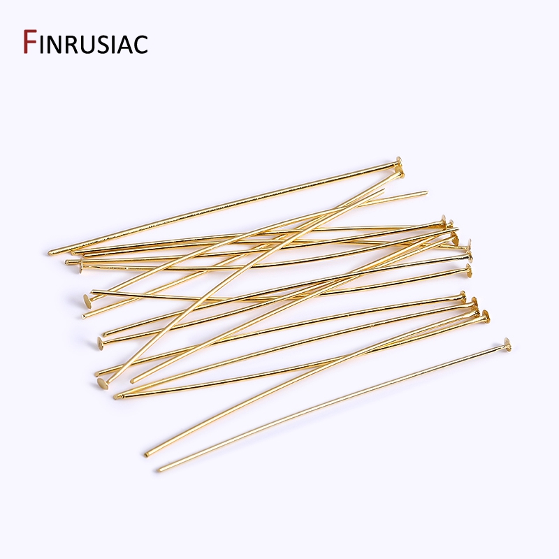 50PCS/lot 18k Gold Plated Bras – Eyepin Ball End Bewertung und Preis