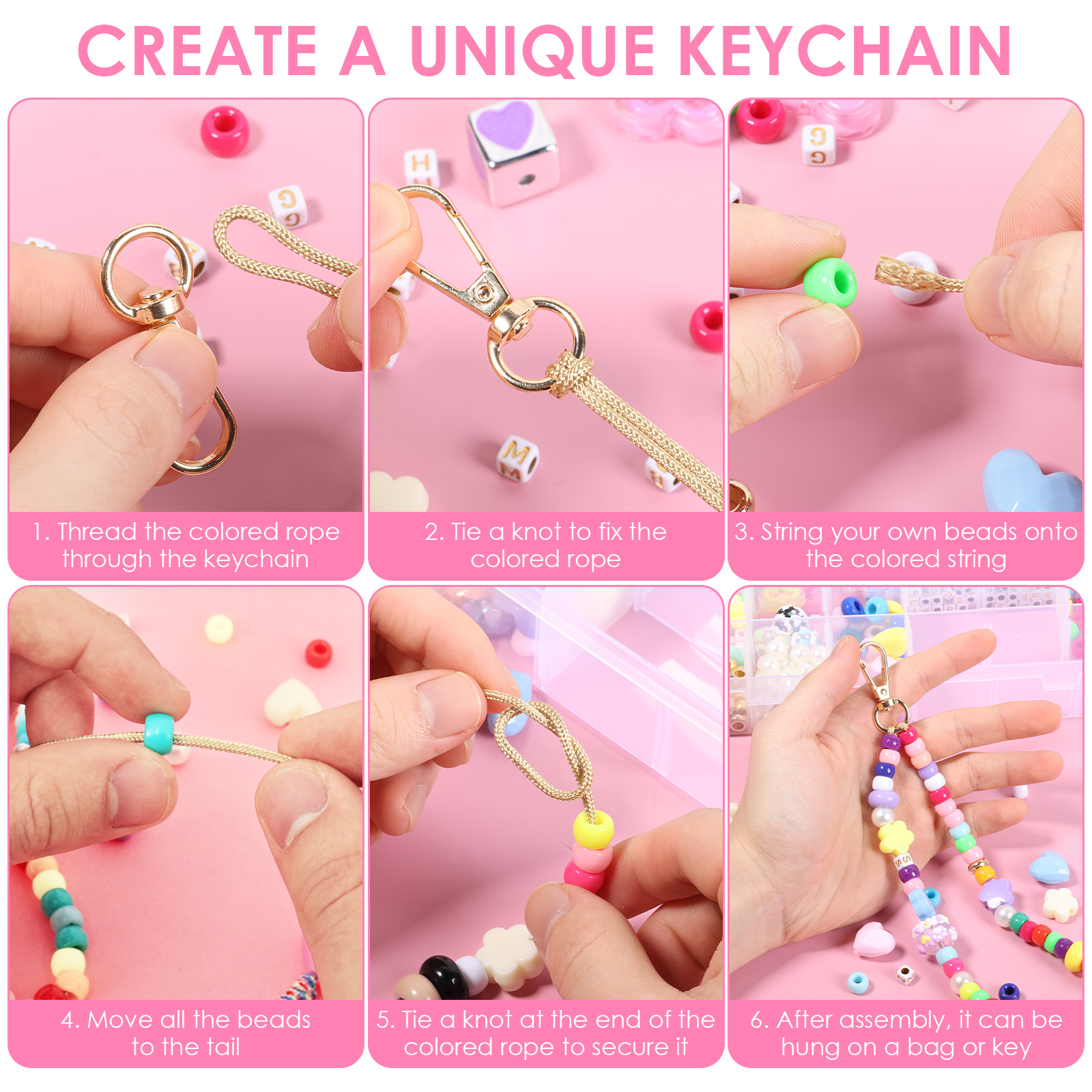 421PCS Beaded Keychain Making  – Jewelry Making Online Bewertung und Preis