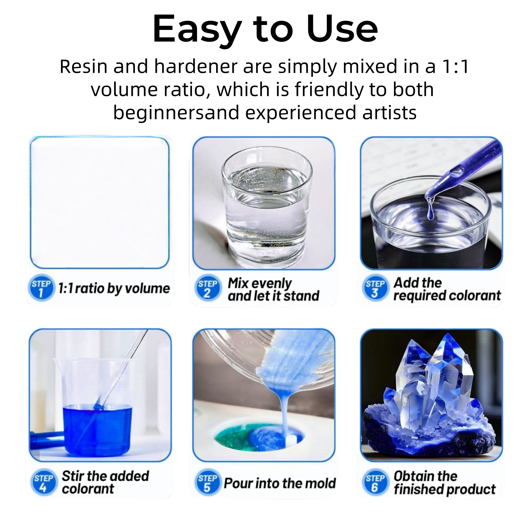 1:1 Crystal Clear Epoxy Resin  – Jewelry Making Online Bewertung und Preis
