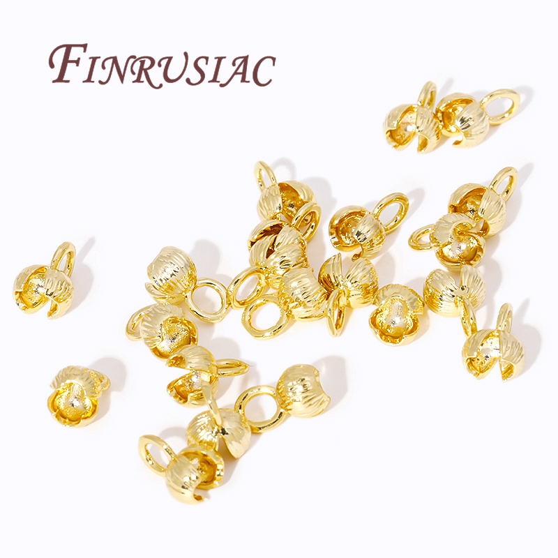 18K Gold Plated Cord Ends Clam – Eyepin Ball End Bewertung und Preis