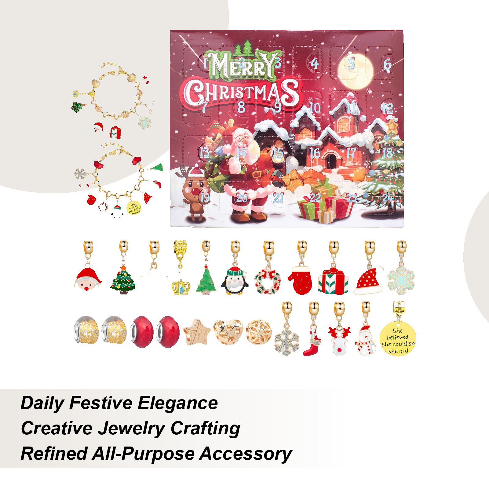 Christmas Bracelet Beaded Adve – Jewelry Making Advent Calendar Bewertung und Preis