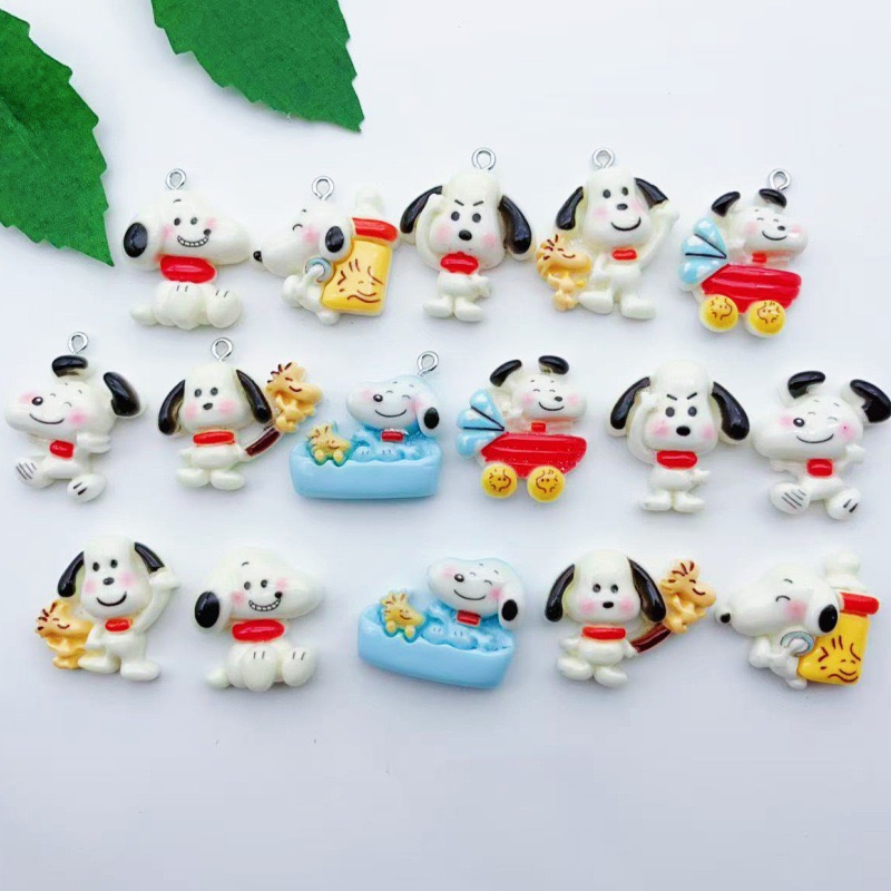 12pcs resin cartoon dog pendan – Jewelry Making Earrings Bewertung und Preis