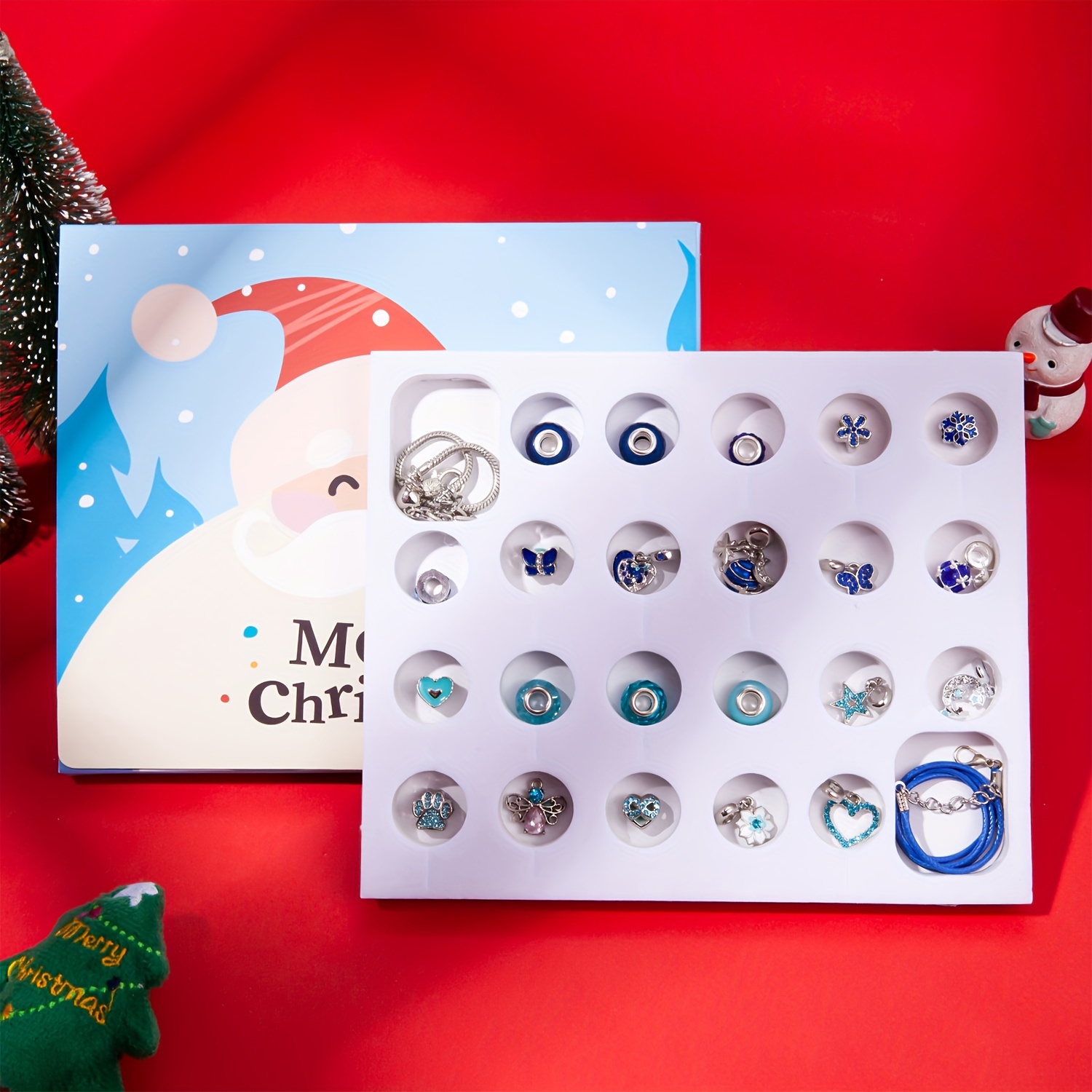 Blue Santa Claus Series Countd – Jewelry Making Advent Calendar Bewertung und Preis