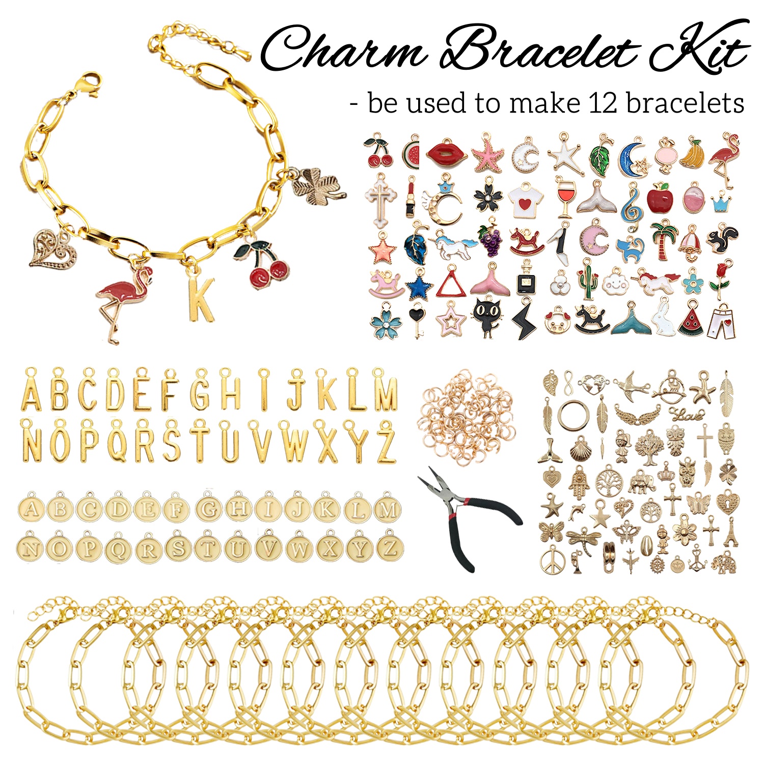 417Pcs Charm Bracelet Making K – Jewelry Making Party For Adults Bewertung und Preis