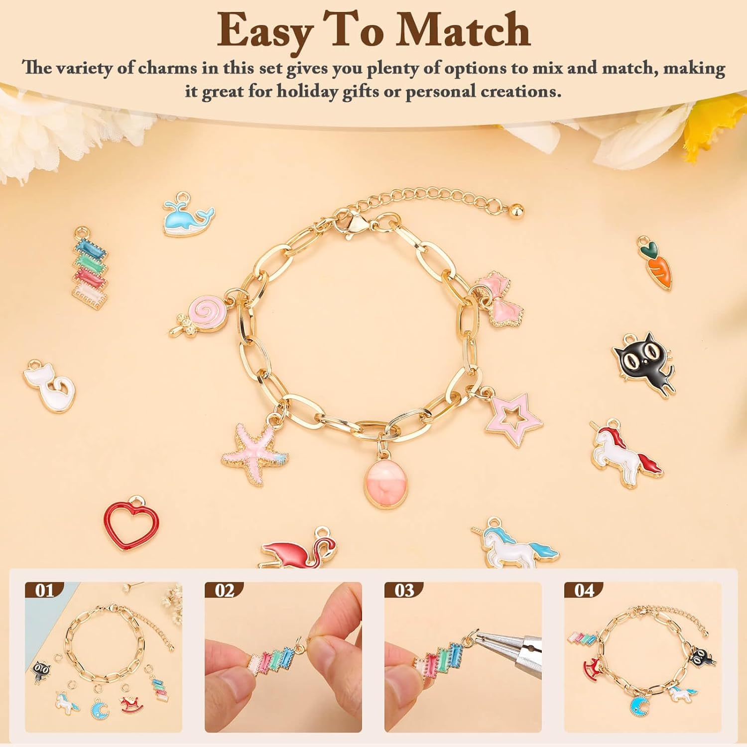 417Pcs Charm Bracelet Making K – Jewelry Making Party For Adults Bewertung und Preis