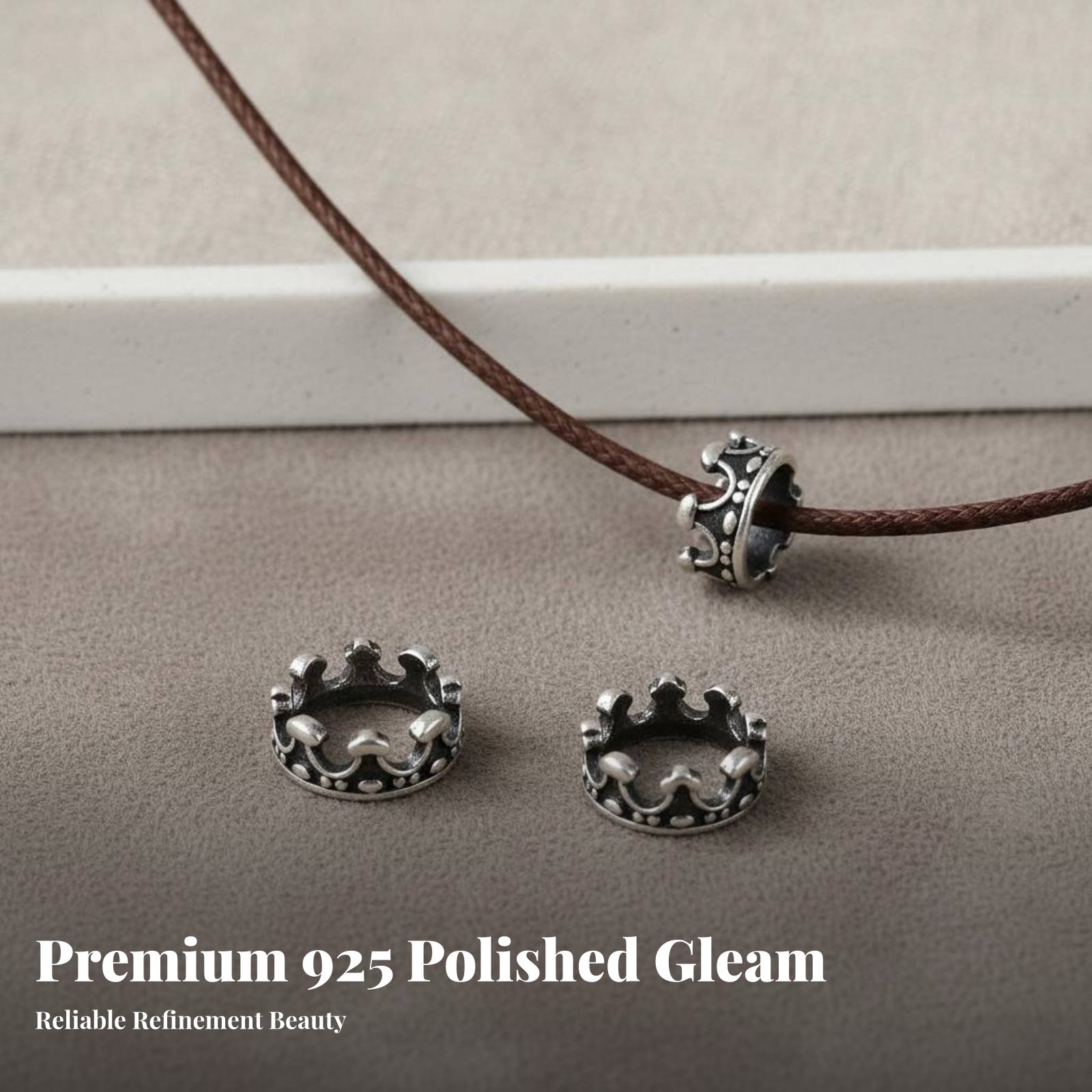 S925 Silver Crown Bead Elegant – Jewelry Making Using Beads Bewertung und Preis