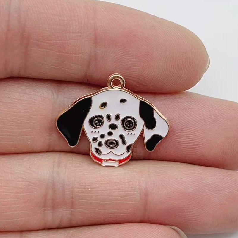 12pcs cartoon pet spotted dog  – Jewelry Making Earrings Bewertung und Preis
