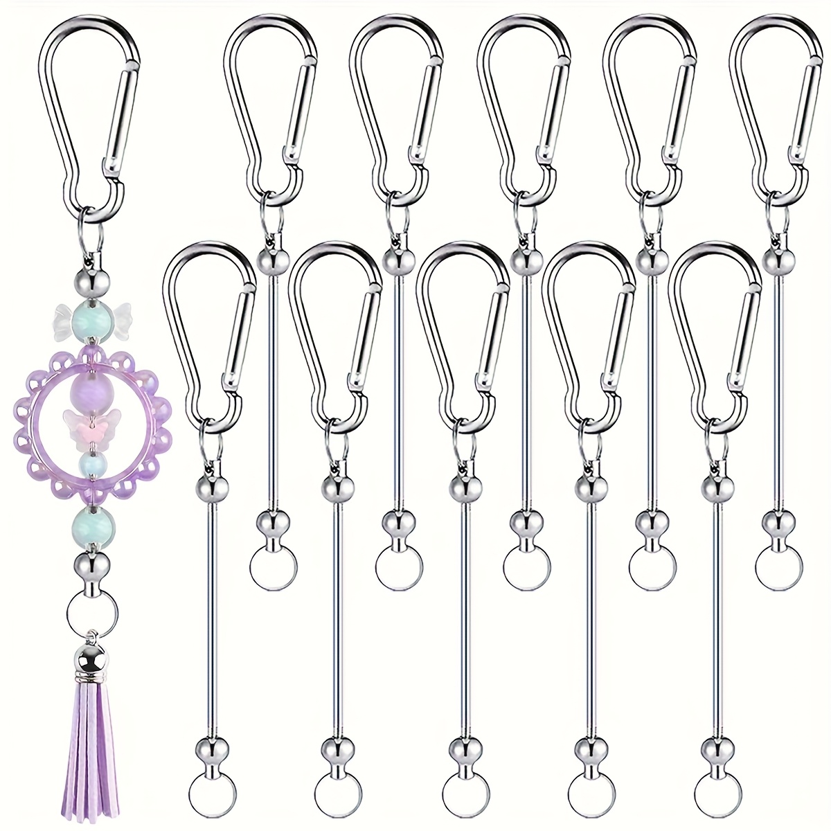 10pcs Multi-Purpose Key Rings  – Jewelry Making Using Beads Bewertung und Preis