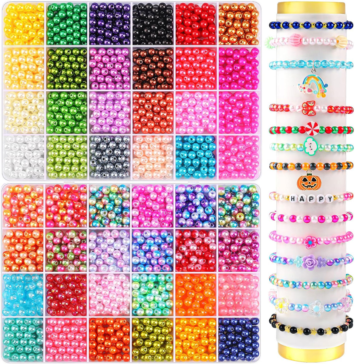 2400PCS 48 Compartments Pearl  – Jewelry Making Online Bewertung und Preis
