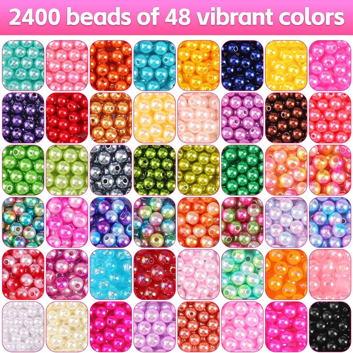 2400PCS 48 Compartments Pearl  – Jewelry Making Online Bewertung und Preis